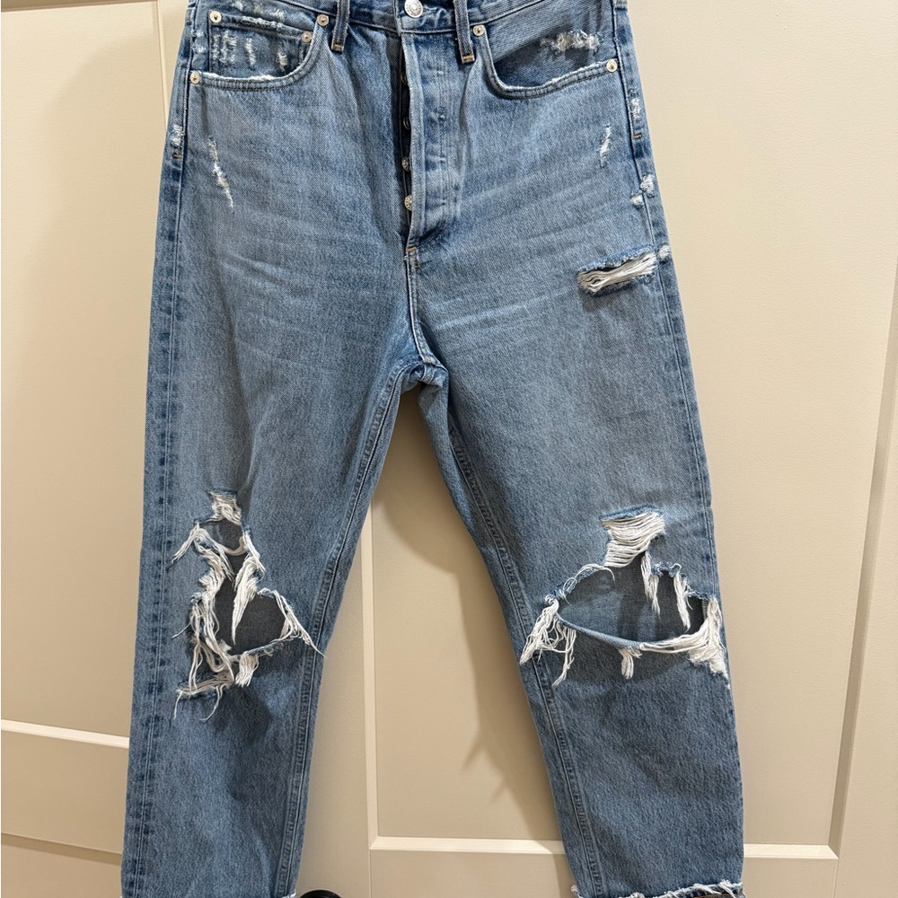 AGOLDE 90’s Distressed Midrise Straight-Leg Jean Size 26